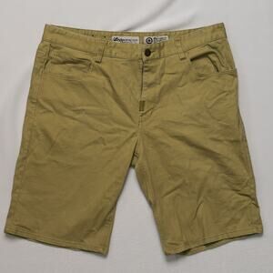 LRG Men's Chino Shorts - Khaki Brown, Size 38